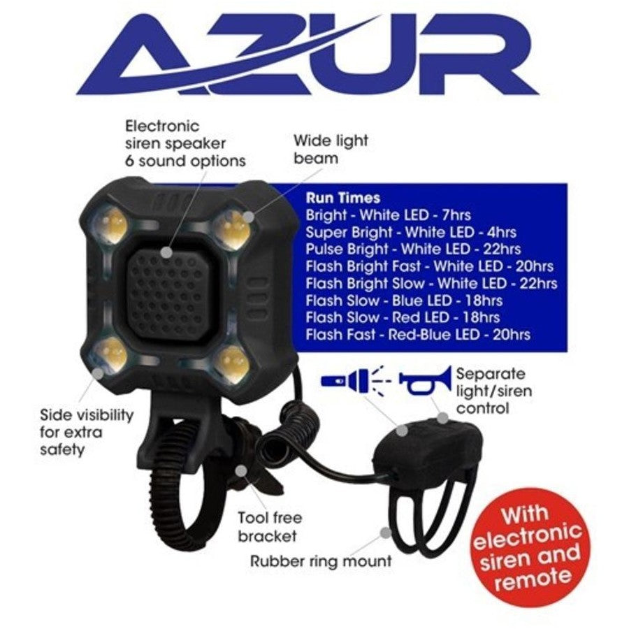 AZUR QUAD HEADLIGHT W/ SIREN