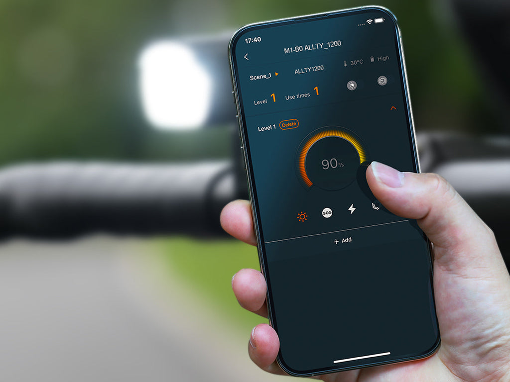 MAGICSHINE FRONT LIGHT ALLTY 1200 GARMIN AND GOPRO MOUNTS INCLUDED IPX7 USB-C