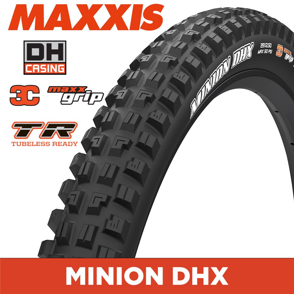 MINION DHX 27.5 X 2.50 3CG NEW DH TR FOLD 120X2TPI E-50