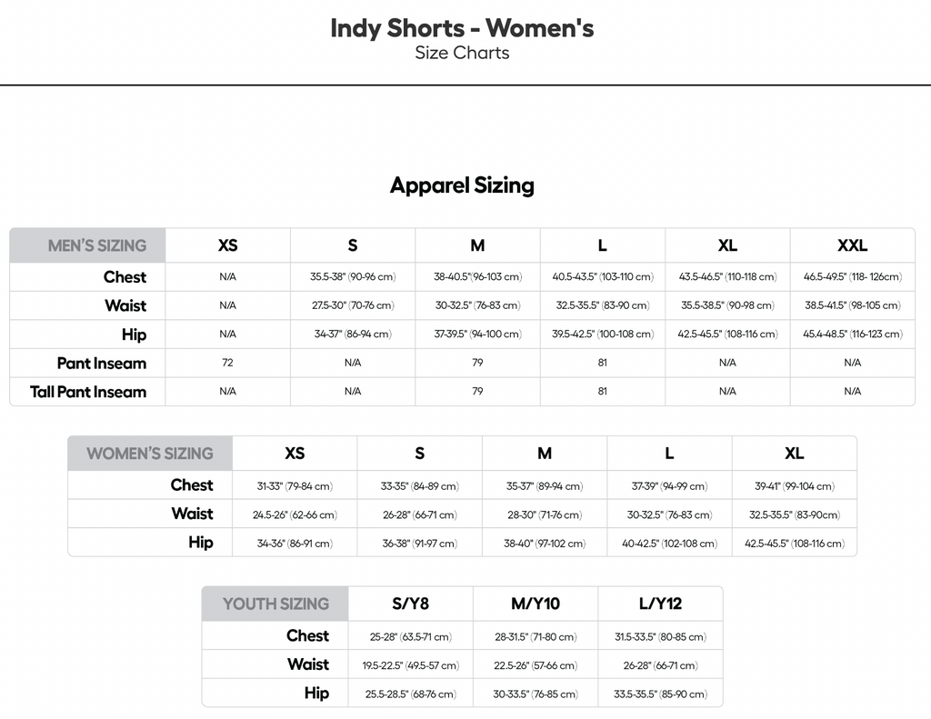 INDY W SHORTS