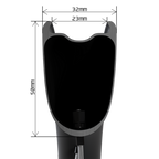 WH-9370 C50 DURA-ACE CARBON WHEEL WH-R9370-C50-TL 50mm CLINCHER 12mm E-THRU