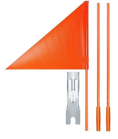 SAFETY FLAG 3PCS 1.5M LENGTH FIBREGLASS ORANGE
